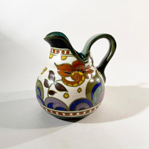 Royal Gouda Zuid-Holland aardewerk kan Victoria, Antiquités & Art, Antiquités | Céramique & Poterie, Enlèvement ou Envoi