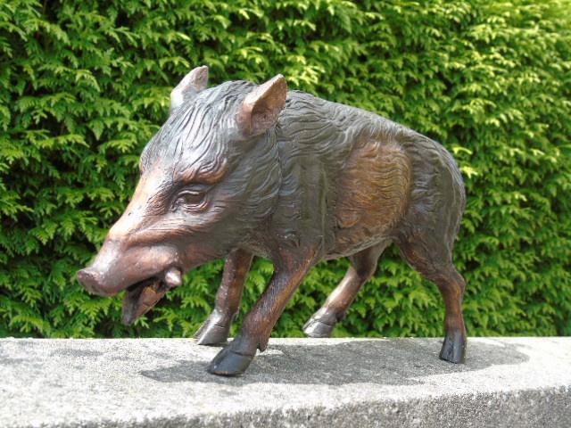 Een bronzen zwijn of wrattenzwijn, Antiek en Kunst, Antiek | Brons en Koper, Brons, Ophalen of Verzenden