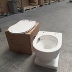 KOOPJE! Toiletpot, Glans wit, Rimless, Soft close, nr135, Ophalen of Verzenden, Nieuw