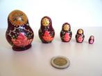 Matroesjka Babouchka 5-delig. 7 cm hoog! Vintage handgemaakt, Verzamelen, Poppetjes en Figuurtjes, Ophalen of Verzenden, Gebruikt
