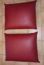 Grote Kussens Rode leren, Ophalen of Verzenden, Zo goed als nieuw