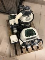 Zandfilter en zoutwatersysteem voor zwembaden tot 20.000L, Tuin en Terras, Zwembad-toebehoren, Ophalen, Gebruikt