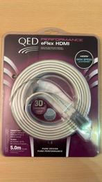 Câble HDMI QED Performance eflex 5.0m, Audio, Tv en Foto, Nieuw
