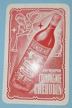 Speelkaart Antwerpen – Stokerij Compagnie Cherubin, rood_114, Verzamelen, Ophalen of Verzenden, Gebruikt, Speelkaart(en)