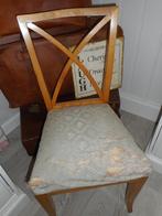 oude stoel nog met  veren in brocante/shabby chic stijl, Enlèvement ou Envoi