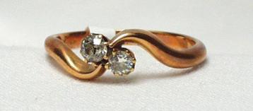 Ring antiek briljant goud bypass. beschikbaar voor biedingen