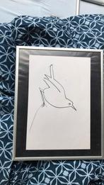 Tekening vogel, Antiek en Kunst, Ophalen