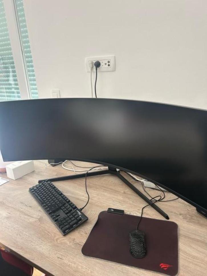 Écran Samsung Odyssey G9 OLED incurvé 49″ – Excellent état, Computers en Software, Monitoren, Nieuw, 101 t/m 150 Hz, DVI, HDMI