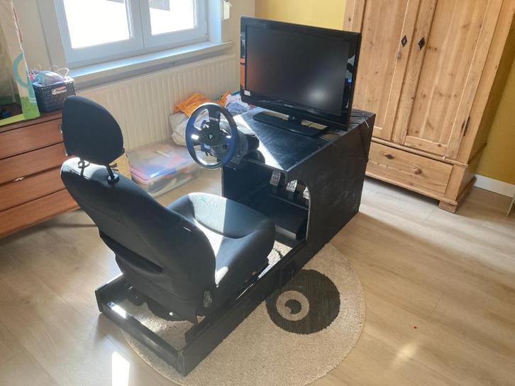 Thrusmaster T150 + pedalen en Simracing stoel, Computers en Software, Joysticks, Gebruikt, Ophalen