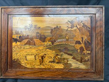 Hout, inlegwerk beschikbaar voor biedingen