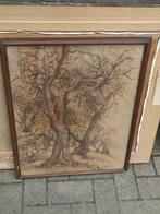 pastel arbres signe berthe art, Ophalen of Verzenden