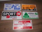 Set van 5 stickers, stickers, sportwielrennen, cyclo cross.., Ophalen of Verzenden, Sport