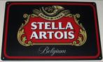 STELLA ARTOIS : Metalen Bord Logo Stella Artois Bier Belgium, Verzamelen, Biermerken, Verzenden, Nieuw, Reclamebord, Plaat of Schild