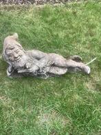 betonnen tuinkabouter liggend, Tuin en Terras, Tuinbeelden, Ophalen, Gebruikt, Beton, Tuinkabouter