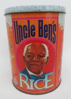 oude lege blikken doos vintage Uncle Ben's  rice riz, Verzamelen, Ophalen of Verzenden, Gebruikt, Overige, Overige merken