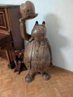 Houten figuur groot - nijlpaard animal man ambassador, Antiek en Kunst, Kunst | Beelden en Houtsnijwerken, Ophalen