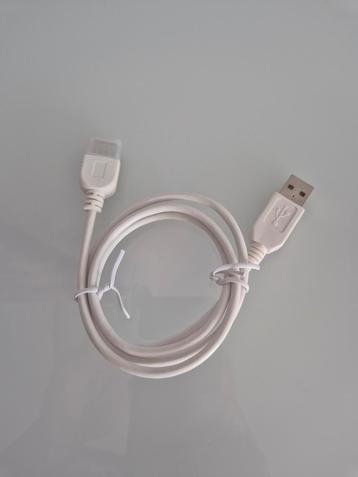  Câble rallonge USB blanc – USB A mâle vers USB A femelle beschikbaar voor biedingen