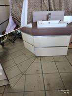 badkamerkastje met kraan en spiegel, Huis en Inrichting, Badkamer | Badkamermeubels, Ophalen, Gebruikt, 50 tot 100 cm, Minder dan 100 cm