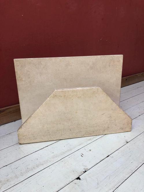 Vintage mid century style travertine magazine rack, Antiek en Kunst, Kunst | Designobjecten, Ophalen