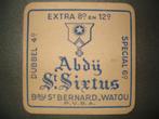 *St Bernard Watou : 96 x 96 mm, Verzamelen, Ophalen of Verzenden, Gebruikt, Viltje(s)