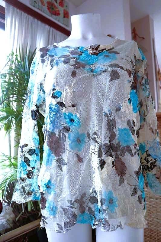 vintage dressing 2-delige chique blouse, Maat 38/40 (M), Bruin, Ophalen of Verzenden, Zo goed als nieuw