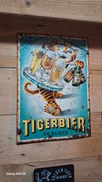 Tiger bier blikken bordje, Verzamelen, Ophalen of Verzenden, Zo goed als nieuw