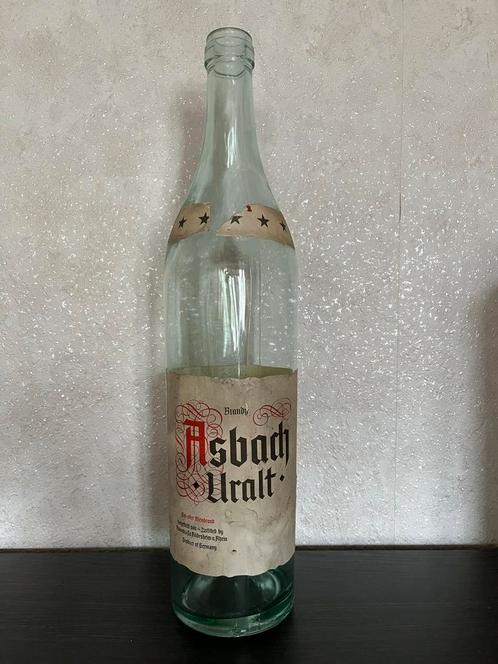Très ancienne et grande bouteille d'Asbach Uralt, Collections, Marques & Objets publicitaires, Comme neuf, Envoi