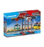 PLAYMOBIL City Portaalkraan met containers--, Kinderen en Baby's, Speelgoed | Playmobil, Nieuw, Complete set, Ophalen of Verzenden