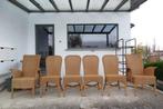Stoelen eetplaats Vincent Sheppard., Huis en Inrichting, Stoelen, Ophalen, Bruin, Riet of Rotan, Zo goed als nieuw