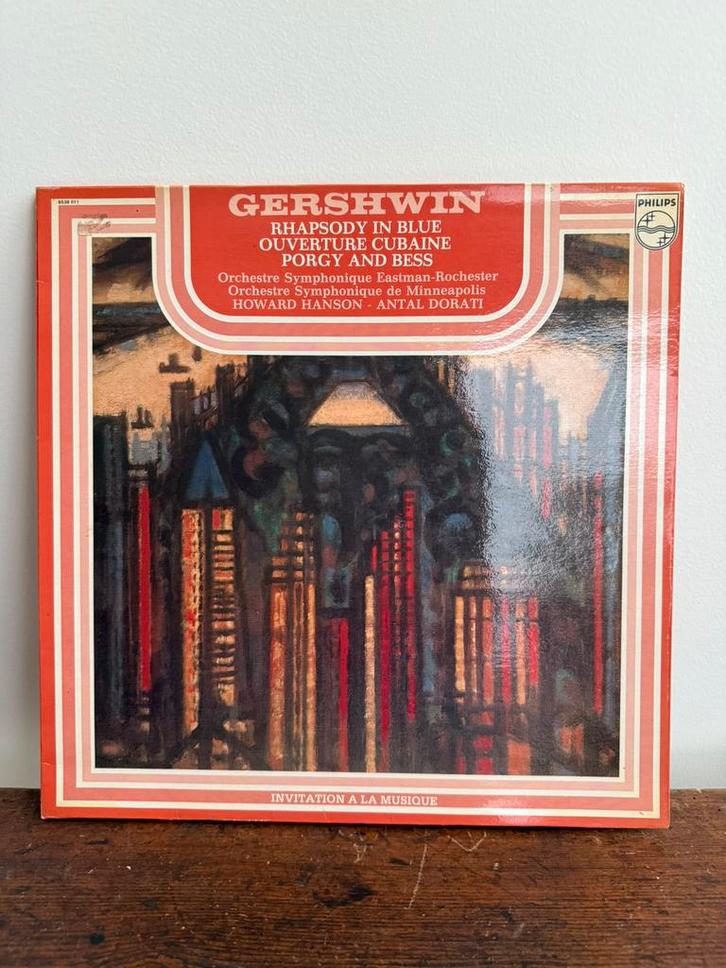 Vintage Philips vinyl LP van George Gershwin, Cd's en Dvd's, Vinyl | Klassiek, Zo goed als nieuw, Ophalen
