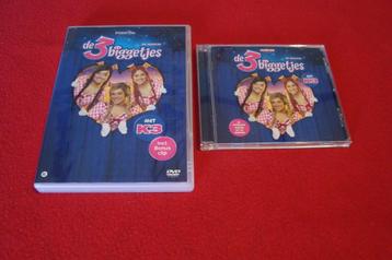 dvd en cd musical de 3 biggetjes met k3