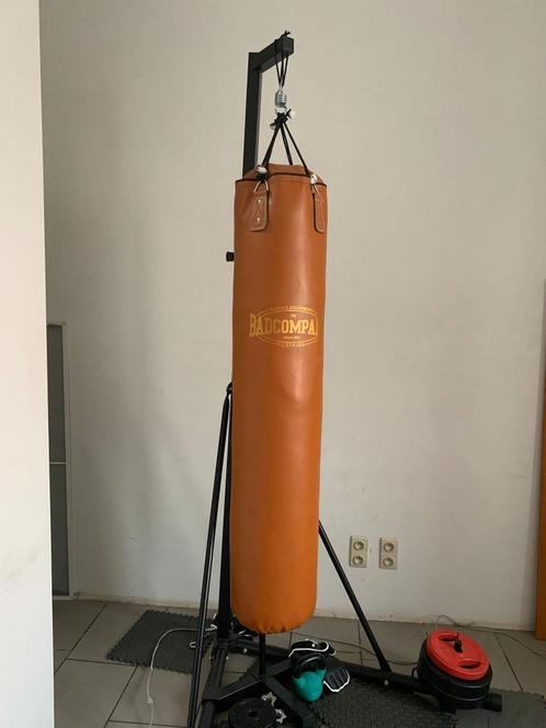 Bad Company Bokszak in retrostijl met bokszakstandaard, Sport en Fitness, Boksen, Zo goed als nieuw, Bokszak, Ophalen