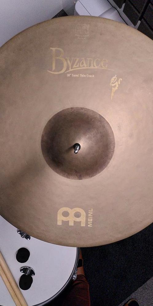 Meinl Byzance Vintage Sand 18" thin crash, Muziek en Instrumenten, Drumstellen en Slagwerk, Zo goed als nieuw, Ophalen of Verzenden