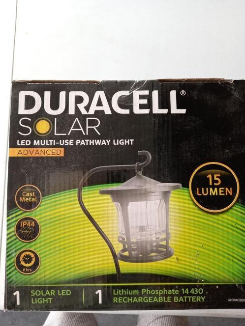 Duracell Solar Buitenverlichting, Tuin en Terras, Buitenverlichting, Nieuw, Overige typen, IJzer, Batterij, Waterbestendig, Led