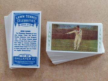 Lawn Tennis Celebrities complete set 50 chromos REPRO 1997 beschikbaar voor biedingen
