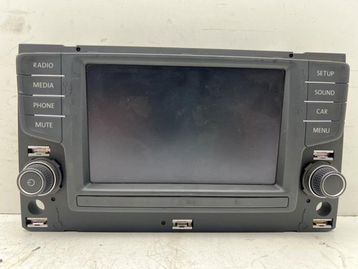 Navigatie bedienings paneel van een Volkswagen Golf, Auto-onderdelen, Elektronica en Kabels, Volkswagen, Gebruikt, 3 maanden garantie