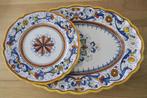 Grand plat et assiette céramique Deruta décor raffaellesco, Ophalen of Verzenden