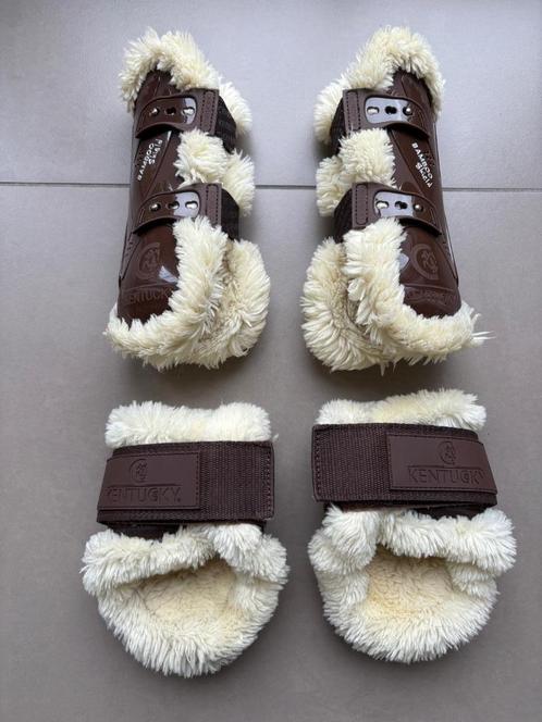 Beenbescherming Kentucky bamboo shield S met bont, Dieren en Toebehoren, Paarden en Pony's | Beschermers, Gebruikt, Ophalen of Verzenden