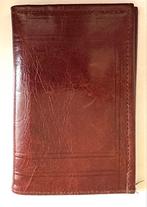 Eenvoudige leren portemonnee, vintage, Handtassen en Accessoires, Portemonnees, Zo goed als nieuw, Bruin, Overige merken, Leder