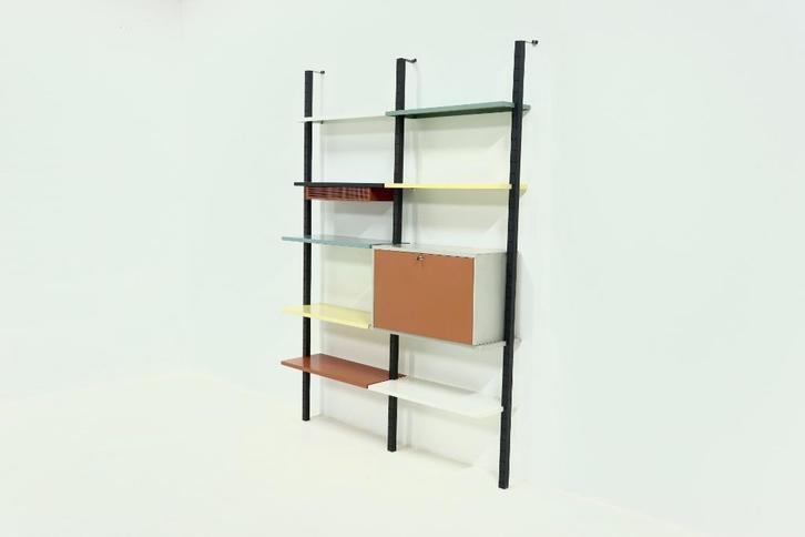 modulaire DEVO wandsysteem Coen de Vries Jaren 50 60 Design, Maison & Meubles, Accessoires pour la Maison | Étagères murales & Rayons de bibliothèque