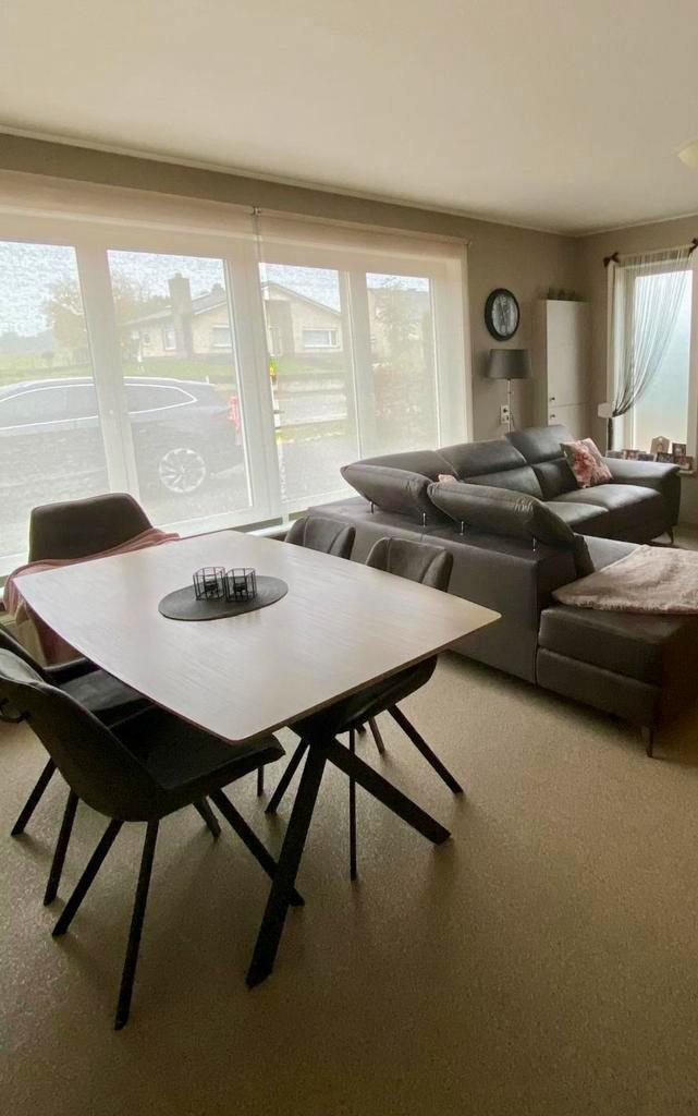 Eettafel eik/metaal, Huis en Inrichting, Tafels | Eettafels, Zo goed als nieuw, 50 tot 100 cm, 150 tot 200 cm, Vijf personen of meer