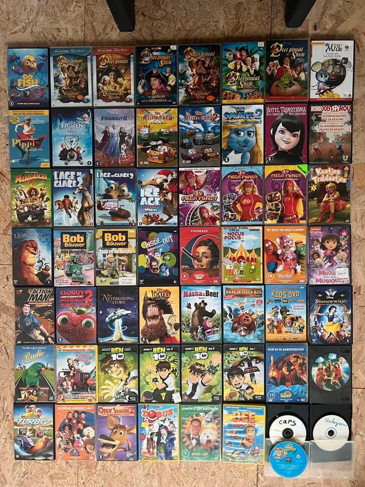 57 Kinder dvd’s, Cd's en Dvd's, Dvd's | Kinderen en Jeugd, Zo goed als nieuw, Ophalen of Verzenden