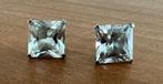 Zilver oorstekers met zirkonia, Ophalen of Verzenden, Zo goed als nieuw, Knopjes of Stekers, Zilver