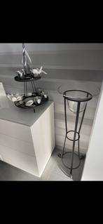 Kandelaar en pilaar met glaskelk, Ophalen, Zo goed als nieuw