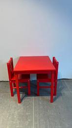 Tafel + 2 stoelen, Kinderen en Baby's, Ophalen, Zo goed als nieuw, Stoel(en)