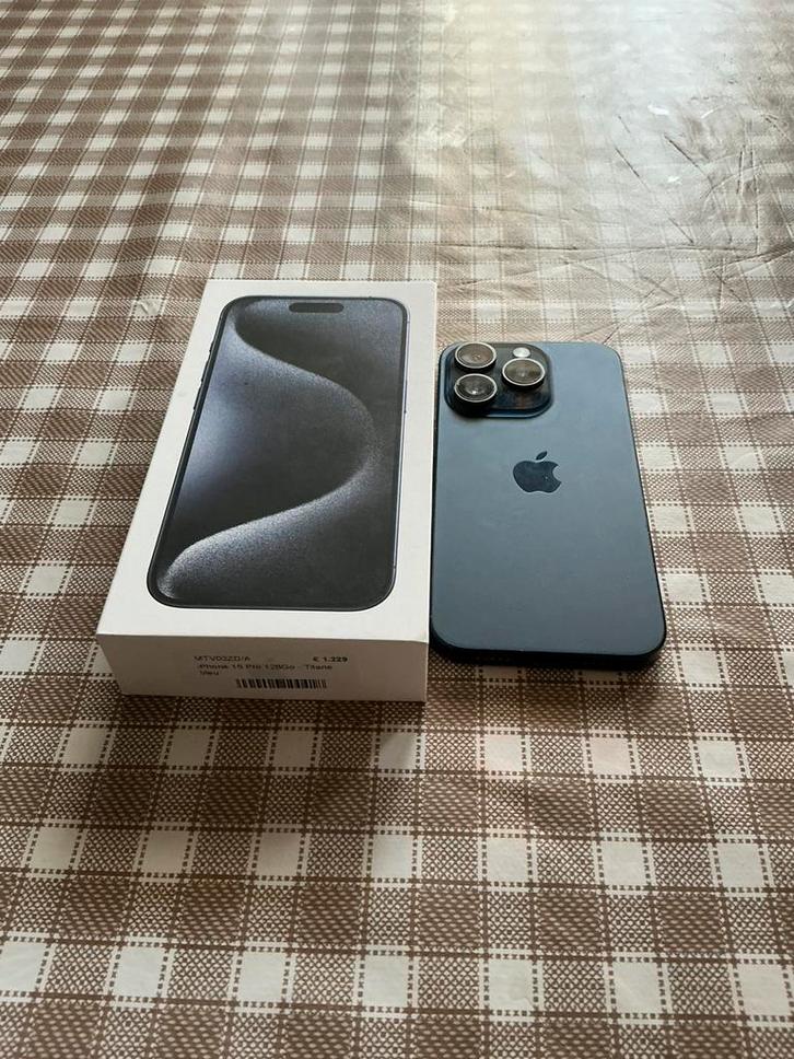 Iphone 15 pro 128, Télécoms, Téléphonie mobile | Apple iPhone, 128 GB, iPhone 15, Enlèvement ou Envoi