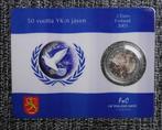 2 euro Coincard Finland 2005 BU 60ste verjaardag van de Nati, 2 euro, Setje, Ophalen of Verzenden, Finland