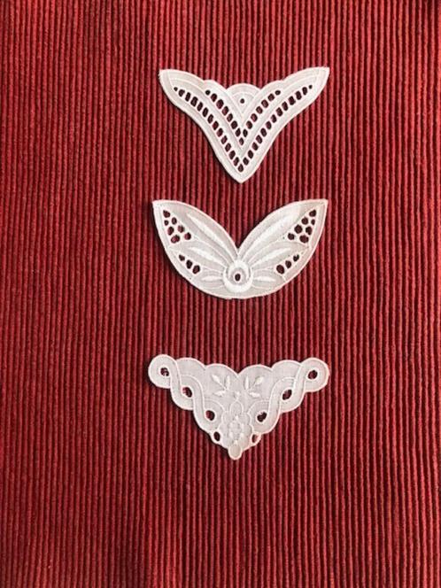 BRODERIE  ANGLAISE  APPLICATIE, Hobby en Vrije tijd, Naaien en Fournituren, Nieuw, Applicatie, Ophalen of Verzenden