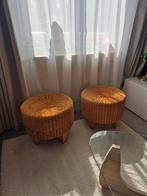 Pouf en osier, Ophalen of Verzenden, Zo goed als nieuw