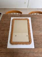 Rotan spiegel, Huis en Inrichting, Woonaccessoires | Spiegels, Ophalen, Minder dan 50 cm, Zo goed als nieuw, Minder dan 100 cm